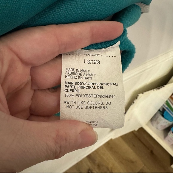 Under Armour Womens ColdGear Long Sleeve Teal & Gray Hoodie Sweatshirt Sz L GUC - Picture 8 of 9